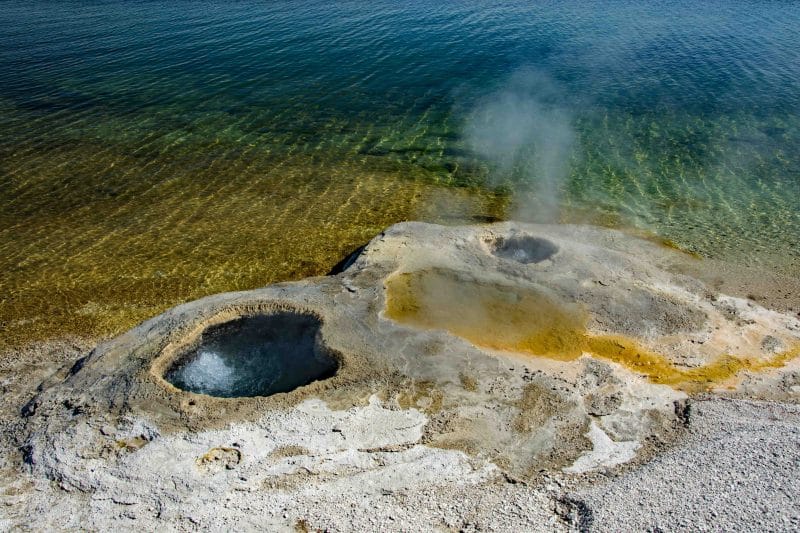 Shore of Yellowstone Lake National Park, 2019
