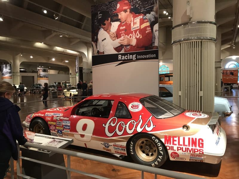 World’s fastest stock car, built by Melling Racing, with Dan, Ernie and Bill Elliott in Dawsonville, Ga. Driven by Bill to a qualifying speed of 212.809mph at Talledega, Al